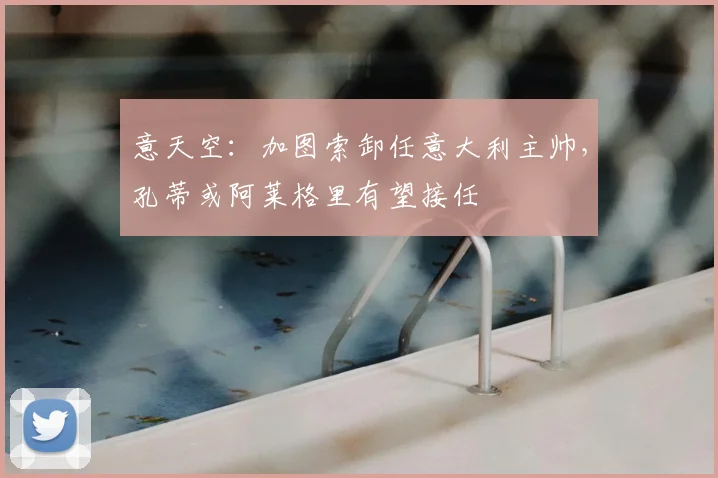 意天空：加图索卸任意大利主帅，孔蒂或阿莱格里有望接任