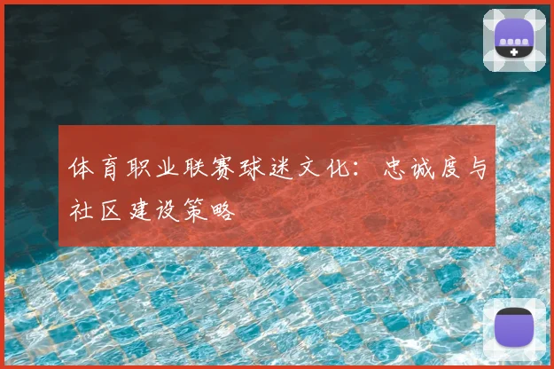 体育职业联赛球迷文化：忠诚度与社区建设策略